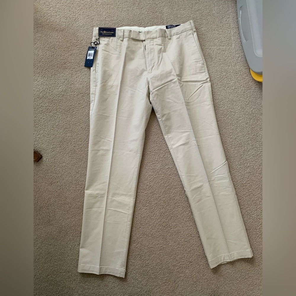 BNWT POLO ralph lauren khaki pants - stretch comfort fit